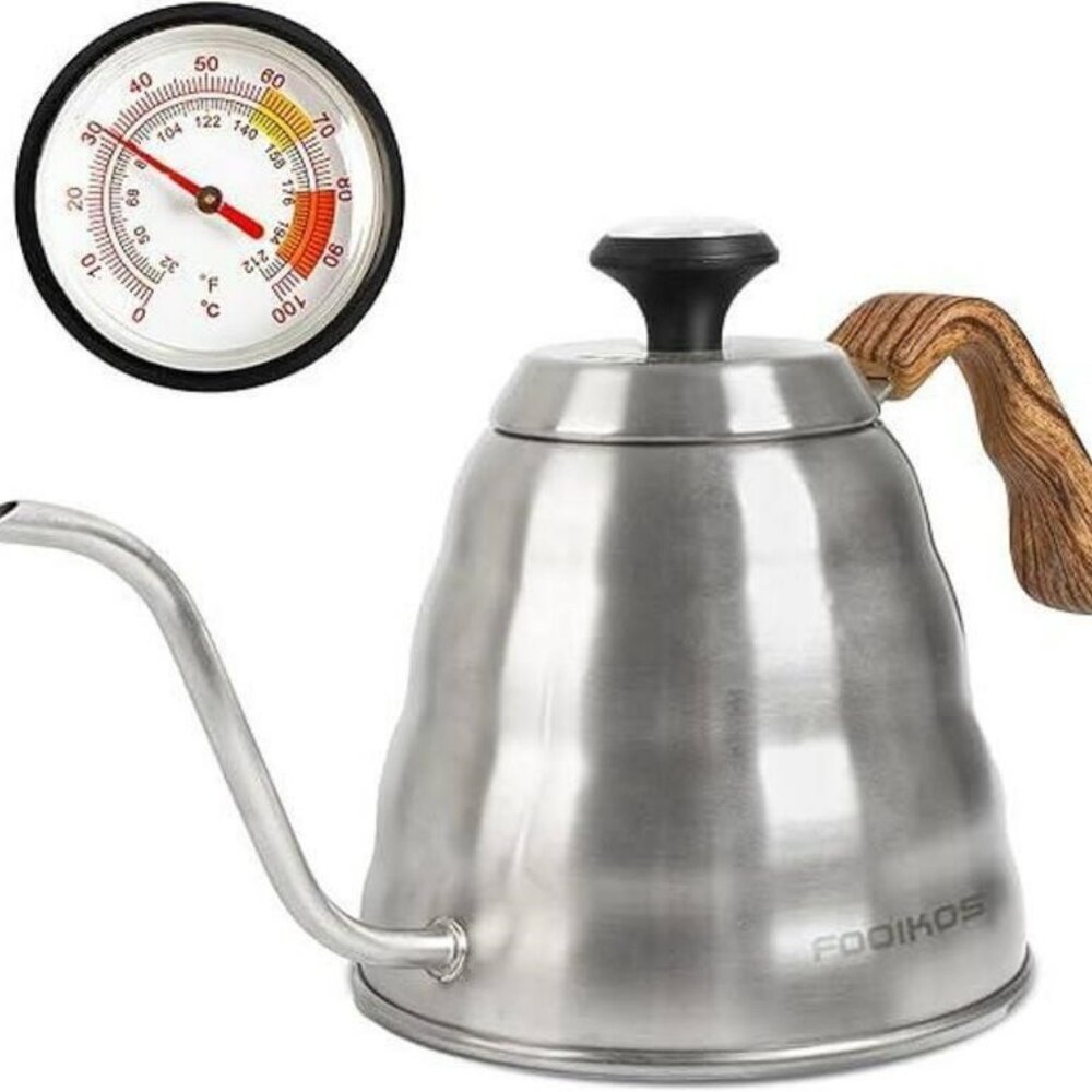 Tea Kettle with Thermometer Stainless Steel Gooseneck 1.2L New open box